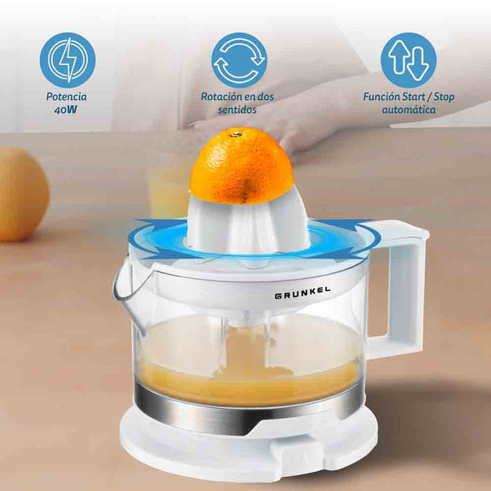 EAN 8426156017228 - Grunkel XP-545BL prensa de cítricos eléctricos 40 W Blanco imagen 9