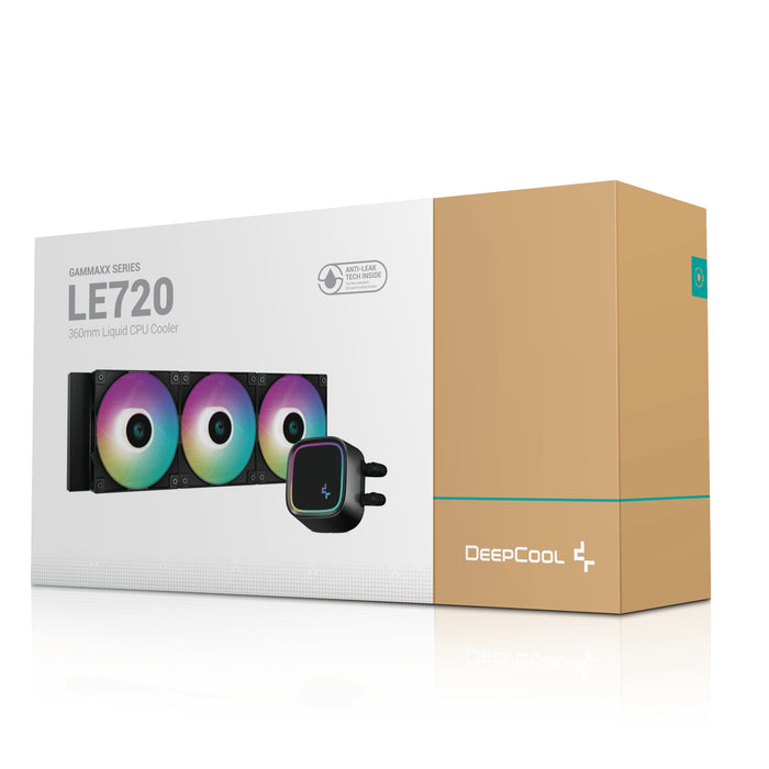 EAN 6933412728191 - DeepCool LE720 Procesador Sistema de refrigeración líquida todo en uno 12 cm Negro 1 pieza(s) imagen 7