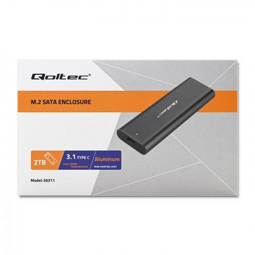 EAN 5901878503127 - Qoltec 50312 caja para disco duro externo Caja externa para unidad de estado sólido (SSD) Negro M.2 imagen 6
