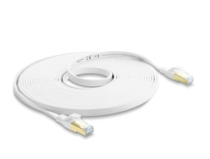 Delock Rj45 Flachband Cable De Red Cat.8.1 U Ftp 40gbps, 7,5m