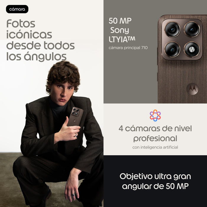 EAN 0840493628158 - Motorola edge 70 pro 17,2 cm (6.78") SIM doble Android 16.0 5G USB Tipo C 8 GB 256 GB 6500 mAh Madera imagen 7