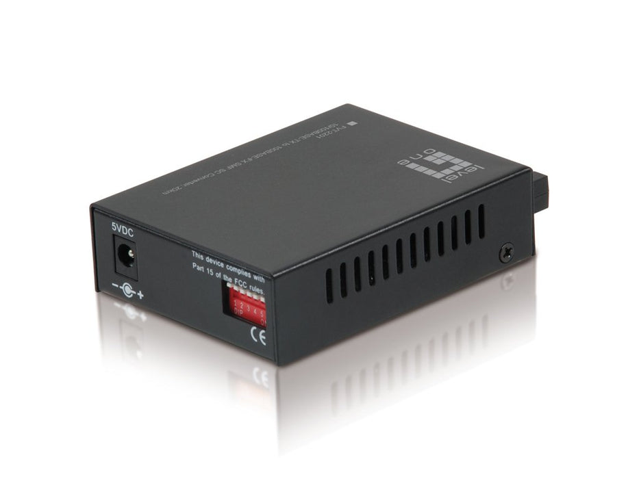 EAN 4015867185155 - LevelOne FVT-2201 convertidor de medio 100 Mbit/s 1310 nm Monomodo Negro imagen 2