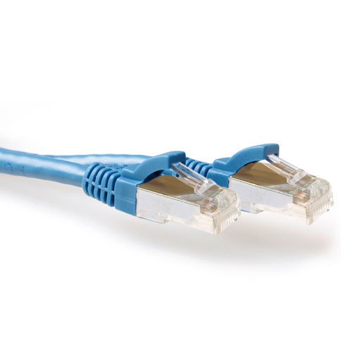 Azul 7 Meter Lszh Sftp Cat6a Patch Cable Snagless With Rj45 Connectors