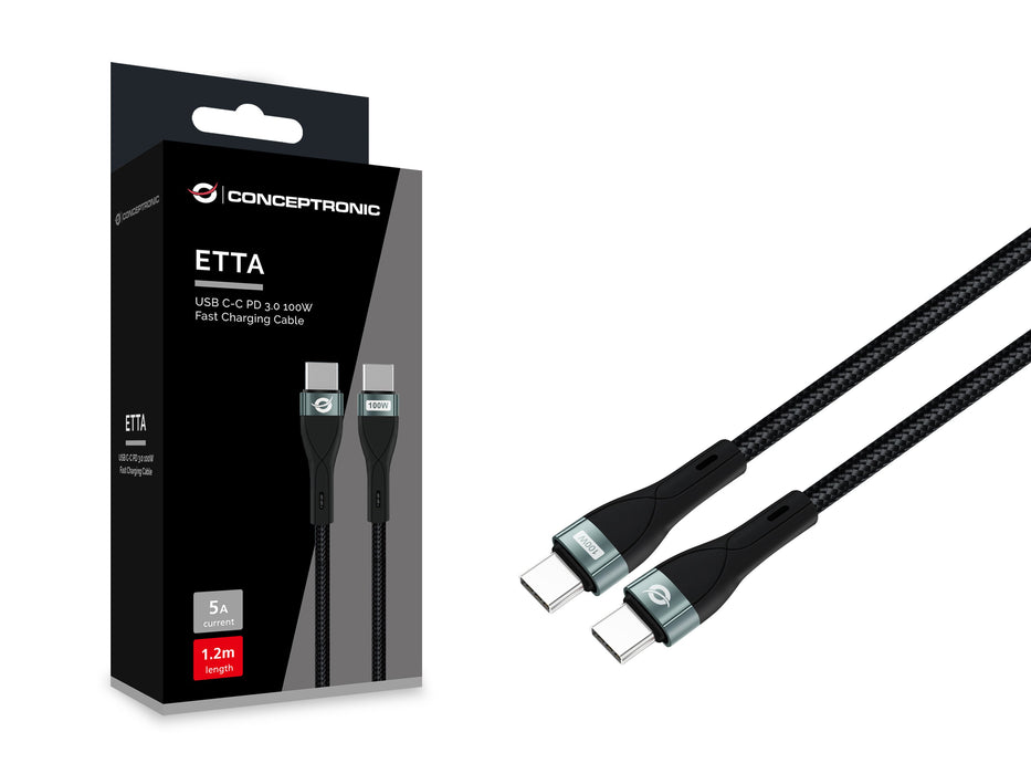 EAN 4015867237885 - Conceptronic ETTA01B12 cable USB USB 2.0 1,2 m USB C Negro imagen 3