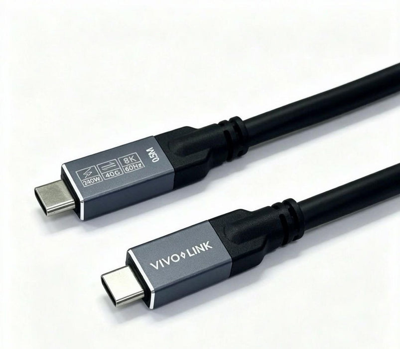 EAN 5715328266469 - Vivolink USB-C to USB-C Cable 0.5m - USB4, 40Gbps, 100W PD, 8K, Enterprise-tested cable USB USB4 Gen 2x2  imagen 1