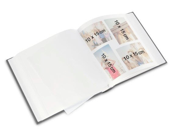 Hama Fine Art, Azul, 400 Hojas, Cubierta De Libro, 10 X 15, 100 X 150 Mm, Blanco