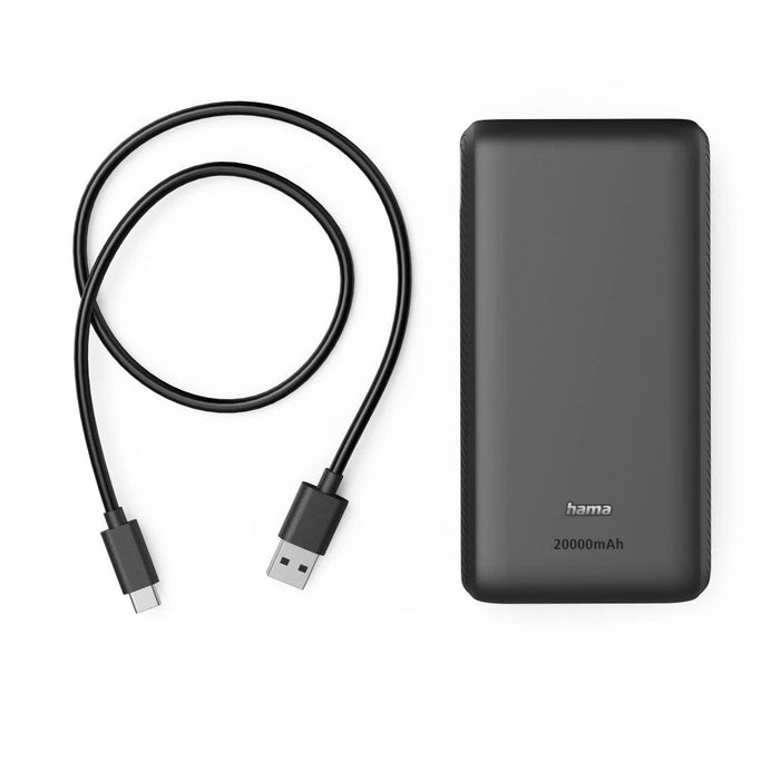 Hama New Performance-20 Bateria Externa Powerbank 20000mah - Polimero De Litio - Usb-C - Usb-A - Carga Rapida - 3