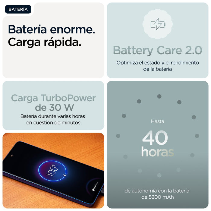 EAN 840023292149 - Motorola moto g56 5G 17,1 cm (6.72") Ranura híbrida Dual SIM Android 15 USB Tipo C 8 GB 256 GB 5200 mAh Gr imagen 16