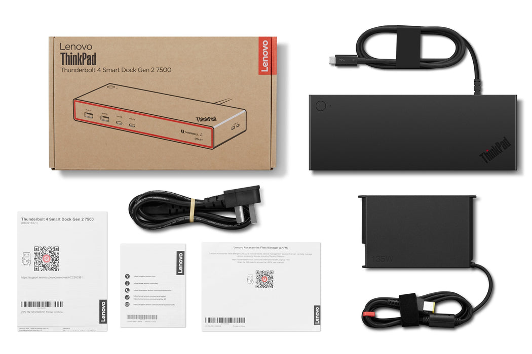 Thinkpad Thunderbolt 4 Smart  Dock Gen2 7500 Wired Black