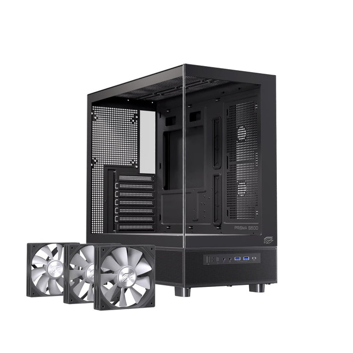 EAN 6977277367256 - Einarex EXCS-PR-500R-B carcasa de ordenador Midi Tower Negro imagen 4