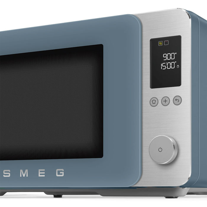 EAN 8017709356620 - Smeg MOC02SBMEU microondas Azul Microondas combinado Encimera 27 L 1450 W imagen 15