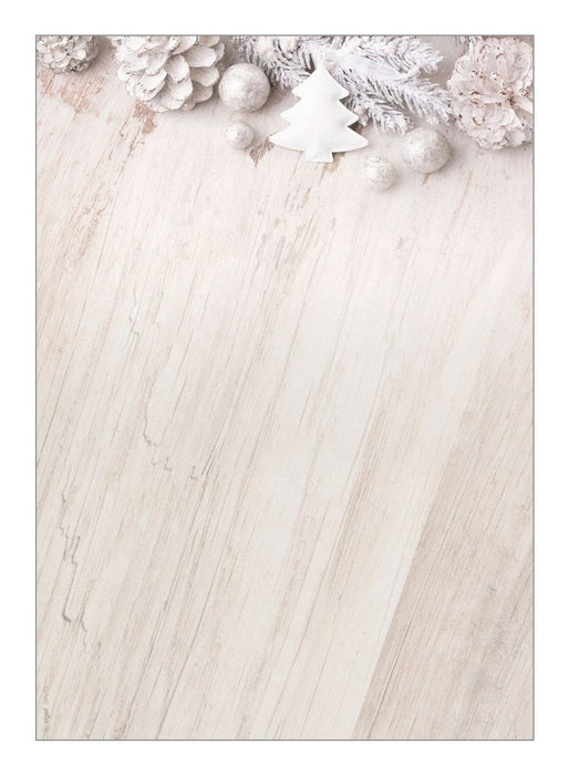 Sigel Weihnachtsbriefpapier Rustic Blanco Motiv Din A4 90 G Qm 25 Hojas