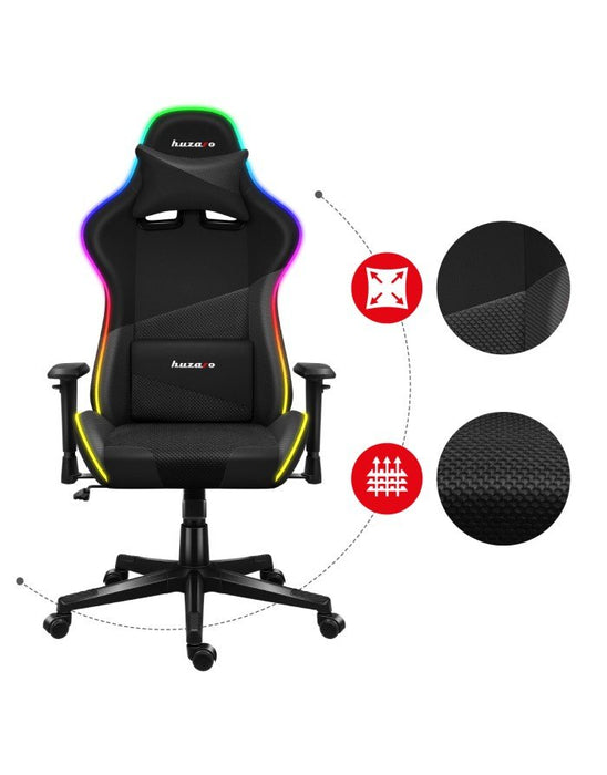 EAN 5903796013030 - Huzaro Force 6.2 RGB Silla para videojuegos de PC Asiento (de seguridad) de butaca Negro imagen 10