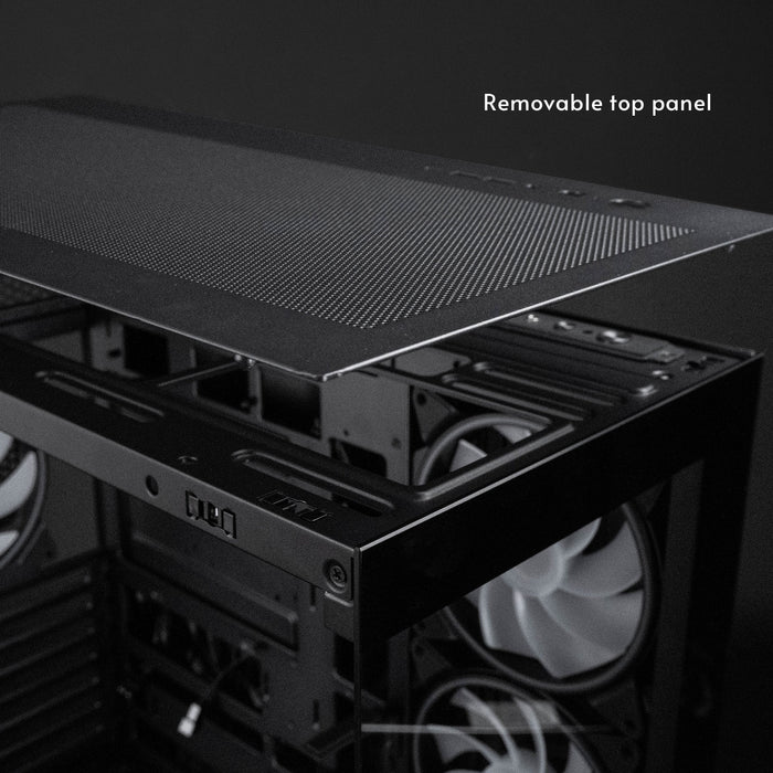 Chieftec Vista Max (Negro, Tempered Glass X 2) Gx-30b-Op