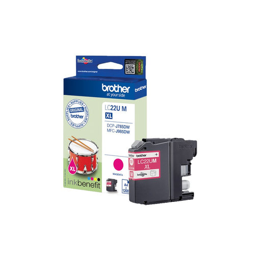 EAN 4977766760065 - Brother LC22UM cartucho de tinta 1 pieza(s) Original Alto rendimiento (XL) Magenta imagen 1
