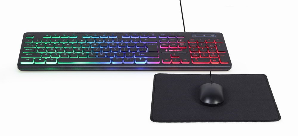 EAN 8716309120470 - Gembird KBS-UML-01 teclado Ratón incluido Hogar USB QWERTY Inglés de EE. UU. Negro imagen 2