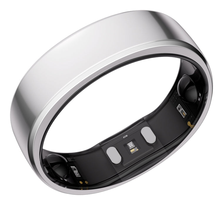 Anillo Inteligente Ringconn Gen2 Para Mujeres Y Hombres - Portátil Para El Seguimiento Del Sueño Y La Actividad Física - Frecuencia Cardíaca - Color Plata, Talla 7