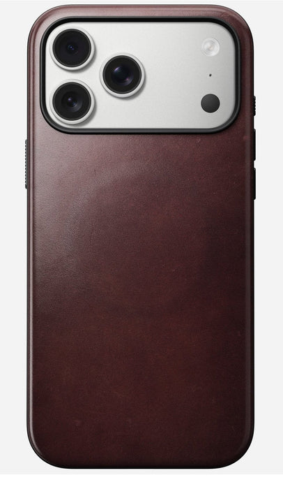 Nomad Modern Leather Case Iphone 17 Pro Max Burgundy Horween