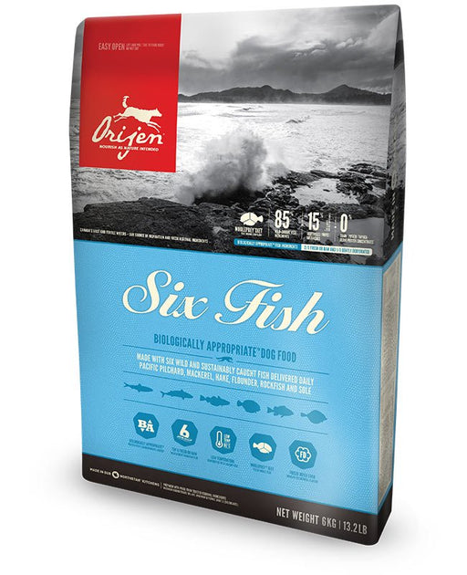 EAN 0064992183608 - Orijen Six Fish 6 kg Adulto Pescados imagen 1