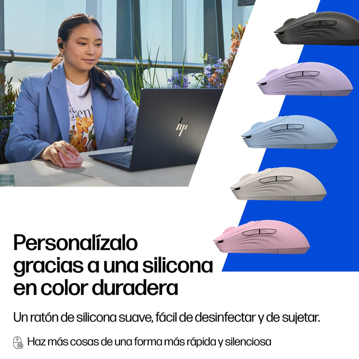EAN 5715328149786 - HP 400 Quiet Black Wireless Mouse ratón Hogar Ambidextro RF Wireless + Bluetooth 6000 DPI imagen 3