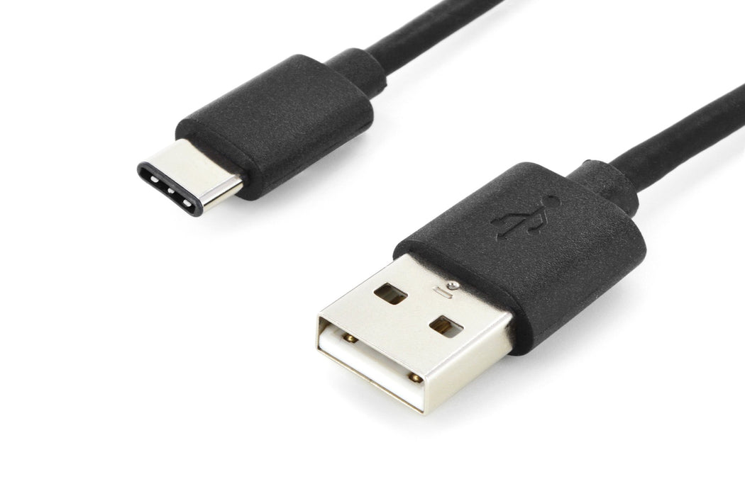 EAN 4016032455240 - Digitus AK-300154-018-S cable USB USB 2.0 1,8 m 2 x USB A USB C 0,48 Gbit/s Negro imagen 5