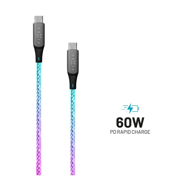 EAN 8591680149001 - FIXED FIXDLED-CC-RA cable USB 1,2 m USB C 60 W Multicolor imagen 1