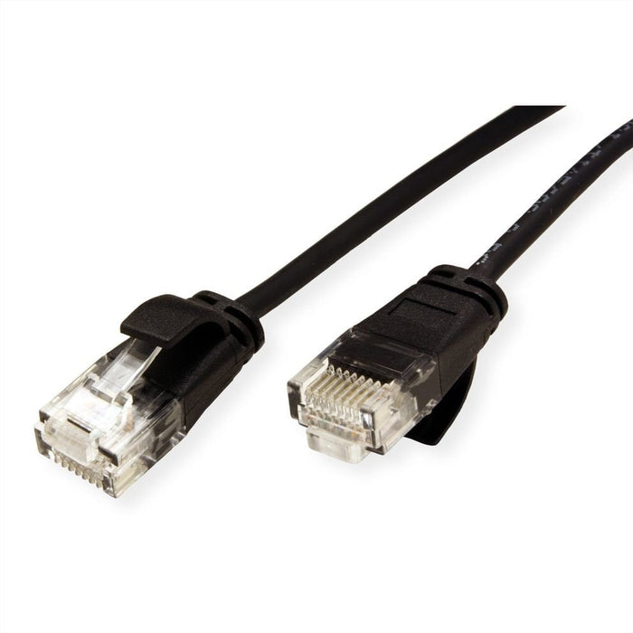 Roline Verde Utp Cable De Red Cat.6a (Class Ea), Lsoh, Slim, Schwarz, 2 M