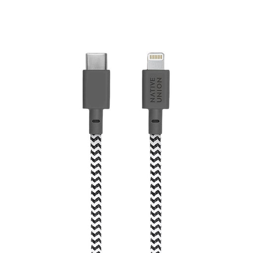 EAN 4895200429777 - Native Union BELT-KV-CL-ZEB-2 cable de conector Lightning 1,2 m Negro, Blanco imagen 2