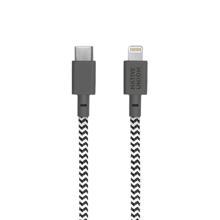EAN 4895200429777 - Native Union BELT-KV-CL-ZEB-2 cable de conector Lightning 1,2 m Negro, Blanco imagen 2