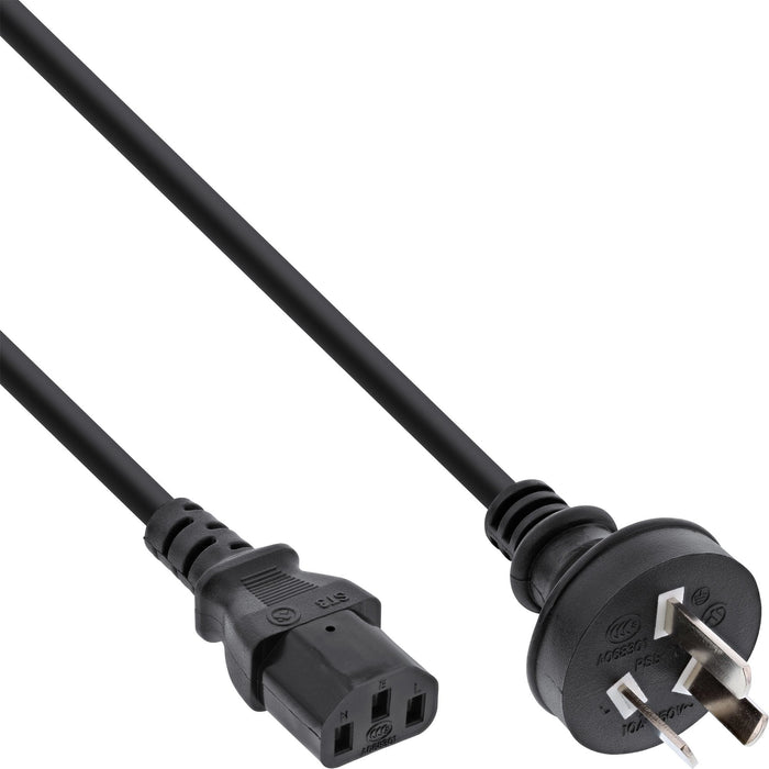 Cable De Alimentación Inline, Enchufe De China A Iec, Negro, 5,0 M