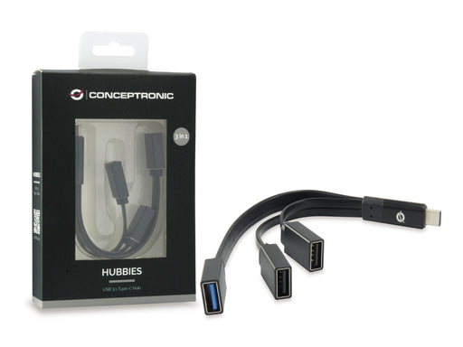 EAN 4015867205075 - Conceptronic HUBBIES01B hub de interfaz USB 3.2 Gen 2 (3.1 Gen 2) Type-C 5000 Mbit/s Negro imagen 2