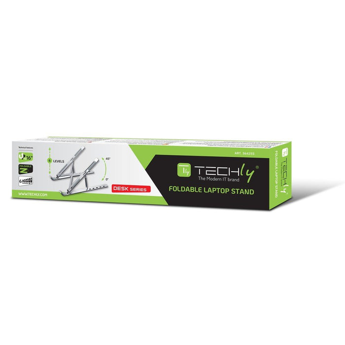 EAN 8059018364255 - Techly ICA-TBL 134TY soporte para ordenador portátil Plata 40,6 cm (16") imagen 2
