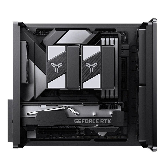 Jonsbo V12 Pc Carcasa, Mini-Tower, Micro-Atx - Negro