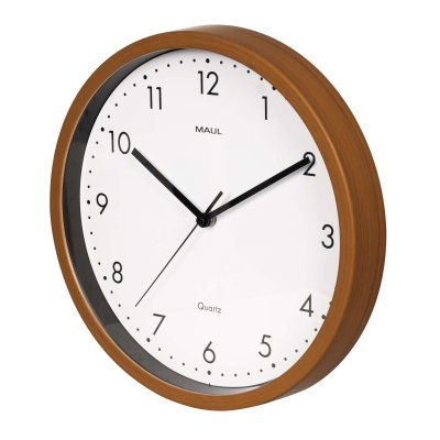 Maul Maulgrain - Reloj De Pared Redondo (30 Cm, Marco De Plástico, Analógico, Silencioso, Sin Pilas)