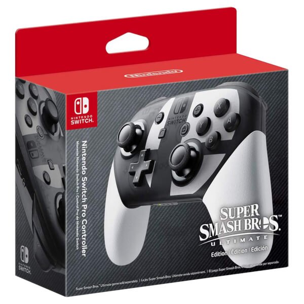 Nintendo Switch Pro Controller Super Smash Bros. Ultimate Edition Negro, Gris, Blanco Bluetooth Gamepad Analógico/Digital Nintendo Switch