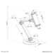 EAN 8717371448912 - Neomounts DS15-550WH1 soporte de seguridad para tabletas Blanco 32,8 cm (12.9") imagen 13