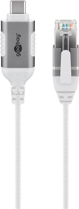 EAN 4040849743894 - Goobay 74389 cambiador de género para cable USB 3.1 type A RJ45 Blanco imagen 1