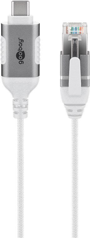 EAN 4040849743856 - Goobay 74385 cambiador de género para cable USB 3.1 type A RJ45 Blanco imagen 1