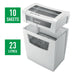 EAN 4002432118939 - Leitz IQ Home Office P-4 triturador de papel Corte en partículas 58 dB 22 cm Blanco imagen 5