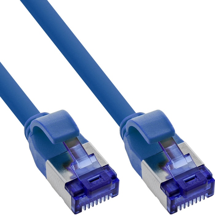 Inline® Cable De Red Slim, Cat.6a, S/Ftp, Tpe (Lszh) Flexible, Poe, Blue, 5m