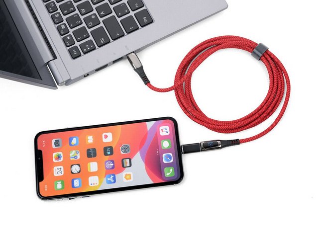 EAN 4024023038075 - TROIKA CBL20/RD cable USB 2 m USB C USB C/Lightning Rojo imagen 3
