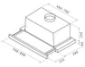 EAN 8020283003163 - Elica ELITE14 LUX GRIX/A/60 Semintegrada (extraíble) Plata, Acero inoxidable 336 m³/h imagen 4