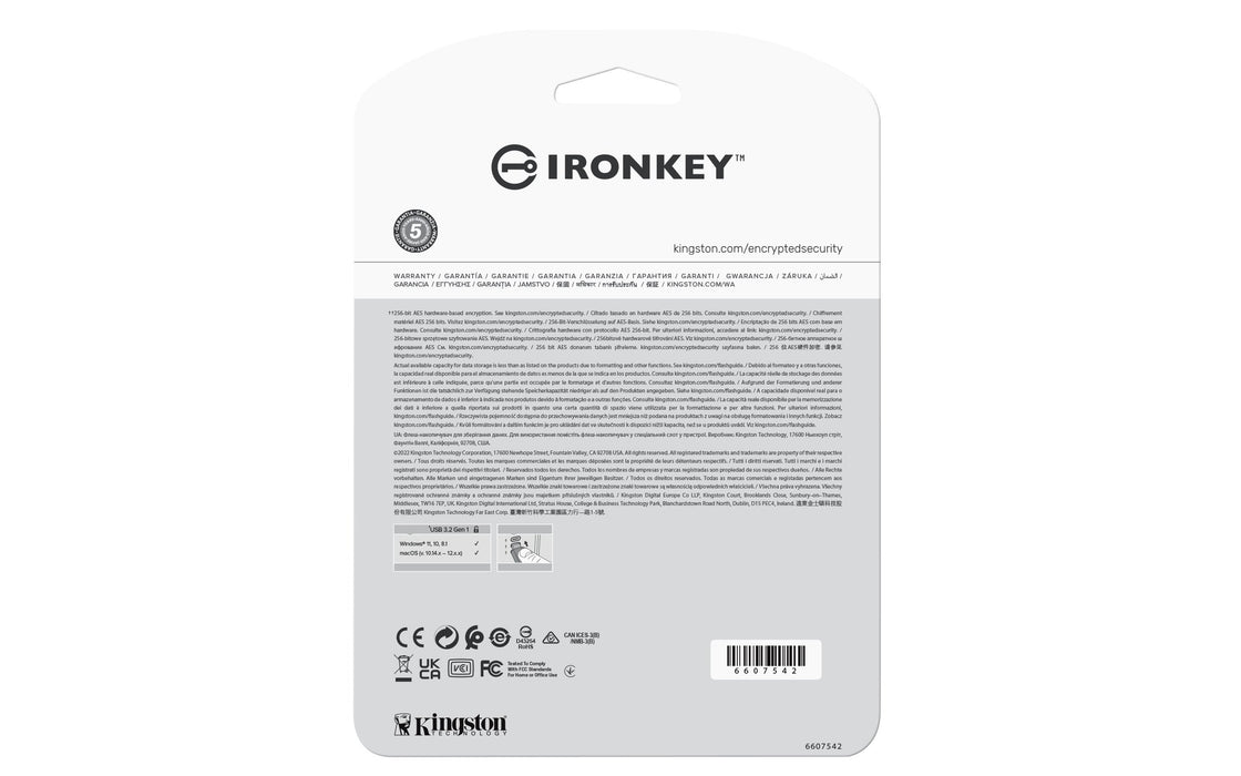 EAN 0740617329131 - Kingston Technology IronKey Vault Privacy 50 unidad flash USB USB tipo A 3.2 Gen 1 (3.1 Gen 1) Negro, Azu imagen 4