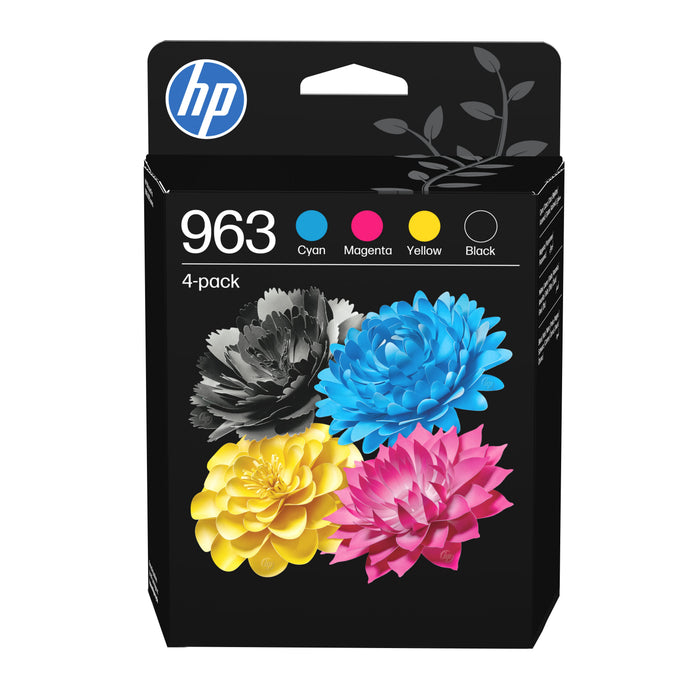 EAN 0199764688750 - HP 963 4-Pack CMYK(4) Original Ink Cartridge Combo cartucho de tinta 5 pieza(s) Rendimiento estándar Negr imagen 1
