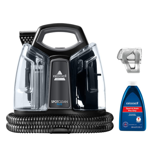 EAN 0011120272307 - Bissell SpotClean Plus máquina de limpieza de alfombras Húmedo Negro, Transparente imagen 1