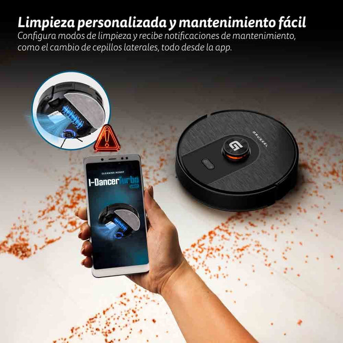 EAN 8426156018515 - Grunkel I-DANCERTURBOLASER aspiradora robotizada 0,25 L Negro imagen 4