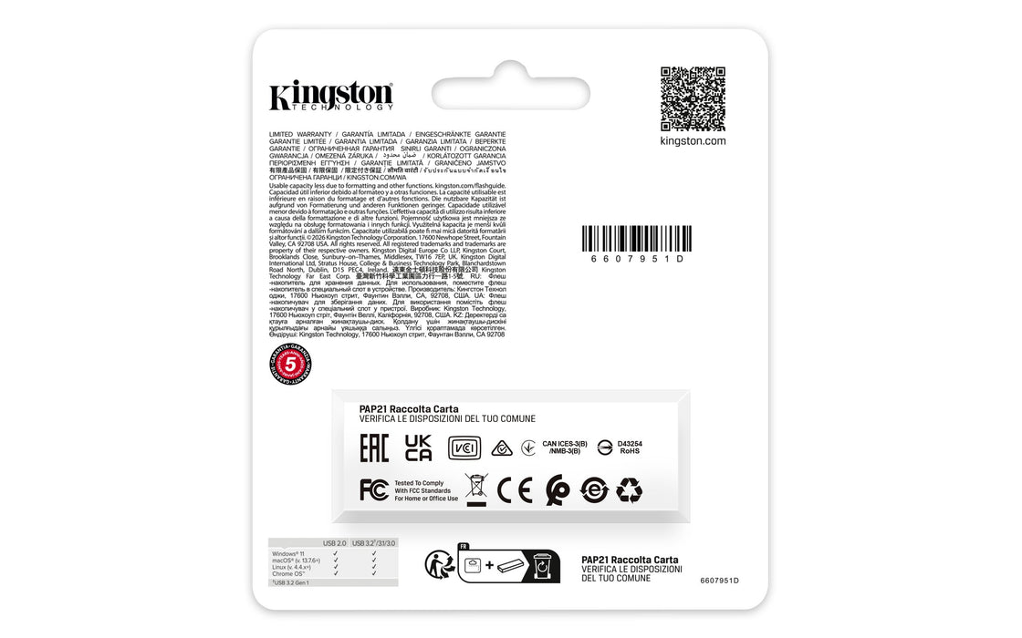 EAN 0740617348736 - Kingston Technology DataTraveler Exodia S unidad flash USB USB tipo A 3.2 Gen 1 (3.1 Gen 1) Negro, Naranj imagen 4