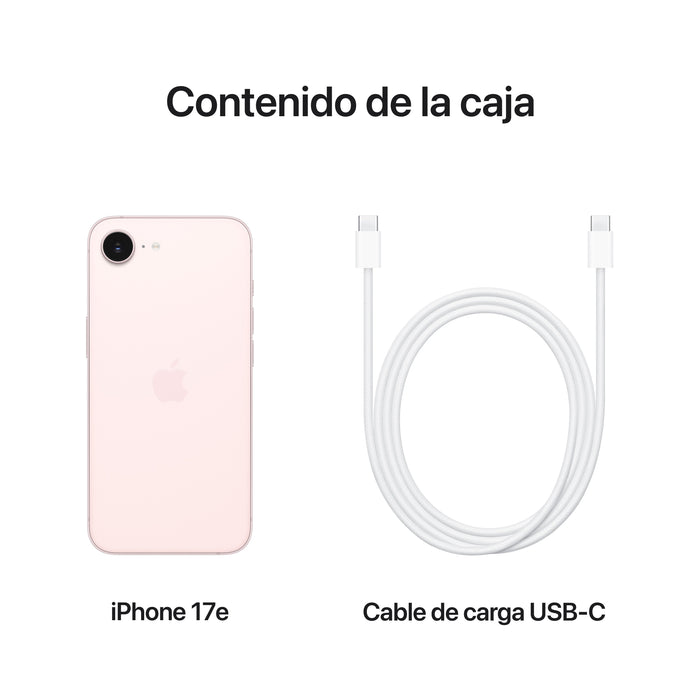 EAN 0195951030906 - Apple iPhone 17e 15,5 cm (6.1") SIM doble iOS 26 5G USB Tipo C Rosa claro imagen 7