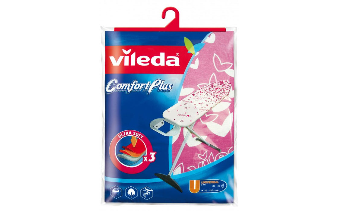 EAN 8001940006314 - Vileda Comfort Plus Cubierta superior para tabla de planchado Algodón, Espuma, Poliéster, Poliuretano Ros imagen 2