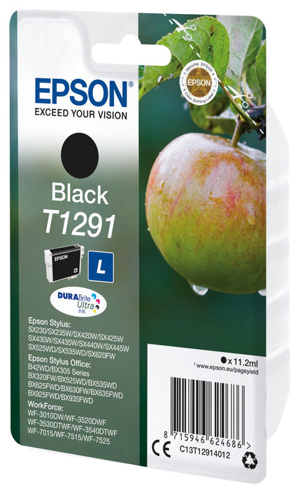 Epson Tinta Original T1291 Black  Para Epson Stylus Office B42wd/ Bx305f /Bx305fw /Bx305fw Plus
